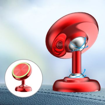 Red Luminous Aluminum Magnetic Car Phone Holder - 1