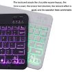 RGB Backlit Bluetooth Keyboard, 78 Keys, for Phone/Tablet (Black) - 4