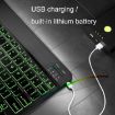 RGB Backlit Bluetooth Keyboard, 78 Keys, for Phone/Tablet (Black) - 6