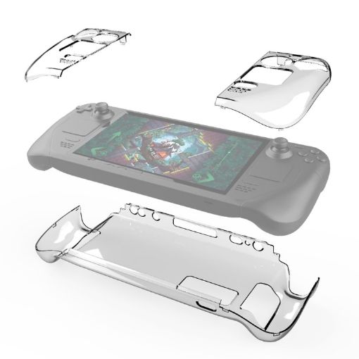 PGTECH Hard Shell Case for Steam Deck Console, Split Crystal Design - 1