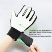 Kids Green Goalkeeper Gloves, Size 6 - Latex Anti-Collision - 3