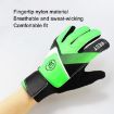 Kids Green Goalkeeper Gloves, Size 6 - Latex Anti-Collision - 4