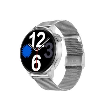 Wearkey DT4+ Smart Call Watch, 1.36" Silver Steel, NFC Function - 1
