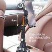 Adjustable Car Cup Holder Phone & Navigation Bracket (Black) - 5