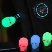 1 Set Green Skull Luminous Valve Cap for Car/Motorcycle Tire - 6