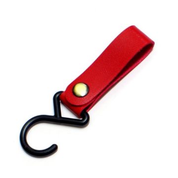 Red PU Leather Multifunctional Storage Hook for Outdoor Camping Tent - 1