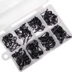 80 PCS Top Ring Leading Eye Rod Accessories, Iron+Ceramic (Black) - 2