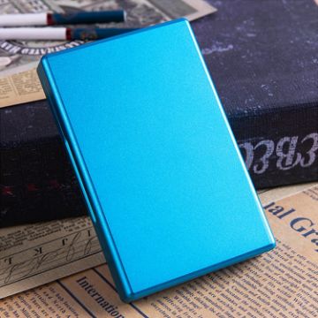 Automatic Cover Blue Y-13 Aluminum Alloy Cigarette Box - 1
