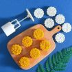 Moon Festival Pastry Mold Set - 2 PCS, Round Hand-Pressed, Model 10 - 1