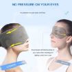 Gray Oversized Cotton Blackout Sleep Eye Mask - Breathable - 3