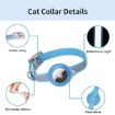 Pink S Airtag Tracker Protective Collar Cover for Pets PU - 3