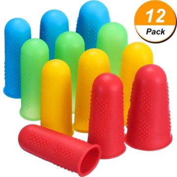 Anti-scalding Non-slip Silicone Finger Cuff Sets - 4 Pack, Random Color - 1