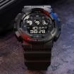 SKMEI 1857 Black Gold Waterproof Electronic Watch with PU Strap - 6