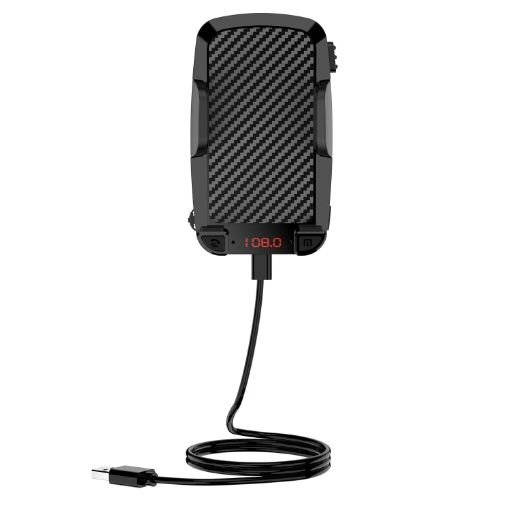 C1 Bluetooth 5.0 FM Transmitter & MP3 Player with Phone Holder - 1