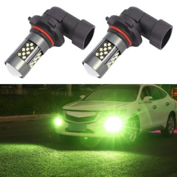 Pair 9006 12V 7W Car LED Fog Light (Lime Light) - 1