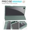 Samsung Galaxy Tab S6 Lite Acrylic 3-Fold Smart Case (Dark Green) - 4