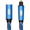 EMK 3m Blue Male to Female SPDIF Optical Audio Extension Cable - 1