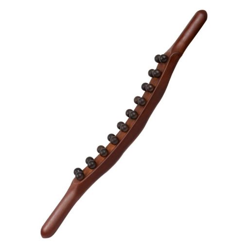 Carbonized Double Row 20-Bead Massage Meridian Dredging Stick - 1