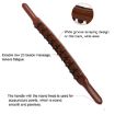 Carbonized Double Row 20-Bead Massage Meridian Dredging Stick - 5
