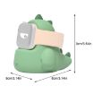 Cute Dinosaur Shaped Silicone Charging Stand for Apple Watch, 2 PCS - 6