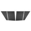 Chevrolet Corvette C8 Roof & Camera Stickers Set (4pcs, Black) - 1