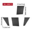 Chevrolet Corvette C8 Roof & Camera Stickers Set (4pcs, Black) - 3