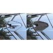 Chevrolet Corvette C8 Rear Roof Camera Sticker Set (4pcs, Black) - 6