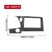 Corvette C8 LHD Central Control Screen Frame Sticker - Black - 3