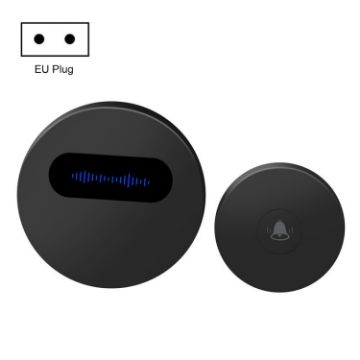 T10-1 Lighting Self-Power Wireless Intelligent Doorbell EU Black - 1
