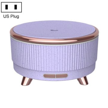 Purple Flower Dot Ultrasonic Aromatherapy Essential Oil Diffuser US Plug - 1