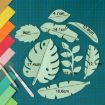 Orange Red Paper-cut Leaf Ornaments for Photography Props - 3
