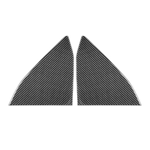 Chevrolet Corvette C8 Rear Triangle Window Sticker 2pcs Set (Black) - 1
