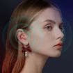 GM-912 Digital Hearing Aid Amplifier with Display, Red/Blue, Black Case - 6