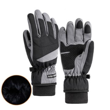 HLINTRANGE 061 Ski Gloves Waterproof Touchscreen, Size M Flexible - 1