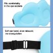 Ice Silk Memory Foam 3D Cloud Eye Mask for Sleep (Black) - 5