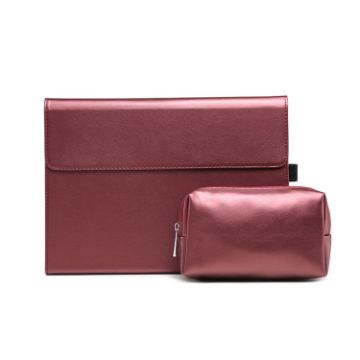 Microsoft Surface Pro 9 Red Lambskin Case + Power Supply Bag - 1