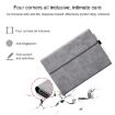 Surface Pro 8 Case & Power Supply Bag - Black Sheepskin Holder - 4