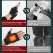 Adjustable Electric Heating Gloves, Rechargeable, Half Finger, Size S - 5