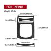 Infiniti G37/G25/Q60 Shift Panel Sticker Set (3pcs, Black) - 3