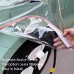 Blue Magnetic Transparent Rain Cover for EV Charging Port - 6