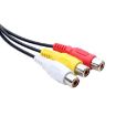 USB to 3 RCA AV Audio Cable, 1 Male to 3 Female, 25cm - 2