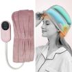Pink Air Wave Head Massage Device with Heating Compress - 1