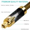 EMK Digital Optical Fiber Audio Cable, 20m, Gold Plated, Coffee - 3