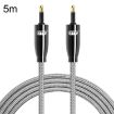 EMK QH4.0 Mini Toslink 3.5mm SPDIF Audio Cable, 5m (Black) - 1