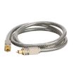 EMK YL/B 5m Transparent Gray Optical Fiber Audio Cable - 2