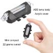 Blue Motorcycle Bicycle Charging Strobe Decorative Tail Light - 3