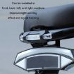 Blue Motorcycle Bicycle Charging Strobe Decorative Tail Light - 5