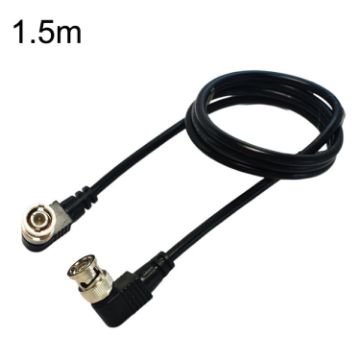 BNC Male to Male Elbow Coaxial Cable, 1.5m Audio Video Cable - 1