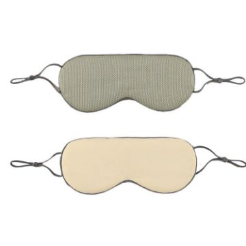 Double-sided Sleep Eye Mask Set (Matcha Green/Ivory Yellow) 2pcs - 1