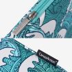 H3-04 15" Green Wave PU Leather Laptop Liner & Tablet Sleeve - 5